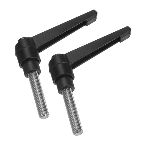 Clamping Lever Handles 2 Pack M8 X 35mm Threaded Male Stud 304 Stainless Steel Adjustable Locking Quick Release Ratchet Push Button Bolt