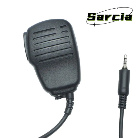 Speaker Microphone With PTT For Yaesu VX Series And HX Handheld Radios compatible with 3.5mm jack, side view