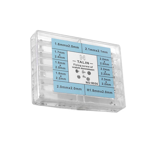 Pro Grade Watch Movement Securing Screw Kit With 10 Size Assortment For NH35 2836 2824 2 8200 Movements in clear box