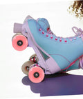 Roller skate with 4 Pack Roller Skate Wheels With Bearings Double Row Outdoor Quad Skating Wheels Semi Jelly PU Material Replacement Parts