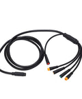 1 To 5 Pin Bike Electric Cable Kit For Controller Light Brake Display Throttle With Safe Wrapped Wires Upgraded E Bike Modification Accessory For DIY Builds