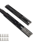 10 Inch Soft Close Full Extension Drawer Slides With Side Mount Heavy Duty Steel Ball Bearing Runners and screws