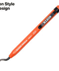 Two Pack Pipe Reamer Pen Set for PVC and Metal Conduit Deburring Tool With Free Spin Blade Pocket Clip, orange pen design