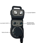 Sticky GT Series Manual Pulse Generator Handwheel Machine Controller With Dual Function Buttons For Precision Control HT121 Unit, black CNC handwheel