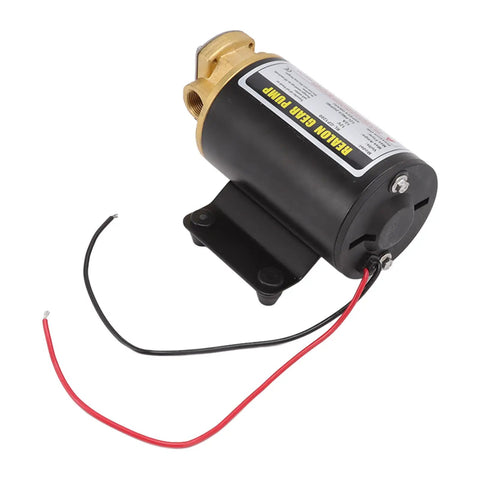 12V Electric Gear Oil Pump With Thermal Protection Motor, High Pressure Brass Transfer Pump For Engine Oil And Transmission Fluids, Built In Overheat Safeguard For Heavy Duty Tasks, Durable And Reliable Design