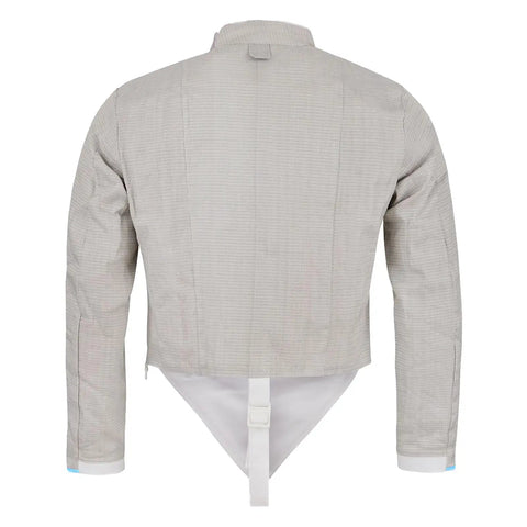 Back view of Beginner Friendly Electric Sabre Jacket For Women Fencing Vest With Inox Lame Lightweight Durable Armor For Practice Moisture