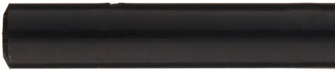 Close-up of the black oxide finish on a drill bit from the 60 Piece High Speed Steel Jobber Length Drill Bit Set With Metal Case Black Oxide Finish 118 Degree Conventional Point Sizes From 60 To 1 Beast For Ferrous Drilling Durable Pro Grade Bits For DIY And Shop Projects.