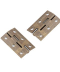 Tiny Solid Brass Hinges One And A Half Inch Four Pack Antique Bronze Cabinet Hinges For Jewelry Box Chest And Wood Drawer