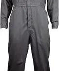 Tecgen Select FR Coverall 8 Cal Arc Rated CAT 2 Lightweight Breathable OPF Blend Twill Gray Medium Long For All Day Comfort