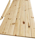 Unfinished Interior Barn Door Slab DIY Kit With Solid Pine Core, 83.5 Inches Tall By 30 Inches Wide, Knotty Pine Finish