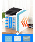 Compact Countertop Ice Maker That Chills Water Hella Fast For Crush Ready Cubes In Minutes showing internal water circulation and cooling design.