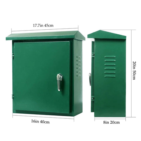 Outdoor Electrical Box Built Tough From 304 Stainless Steel Weatherproof NEMA Enclosure 20x16x8 Inches Junction Box For Exterior Use