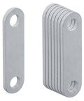 8 Pack Heavy Duty Trailer Leaf Spring Shackle Straps For Double Eye Leaf Springs 3/16 Inch Thick 4 7/8 Inch Electro Galvanized