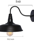 Two Pack Black Farmhouse Vanity Light Fixtures E26 Wall Lamps Sconces For Kitchen Bathroom Hallway Hardwired Industrial Rustic Decor