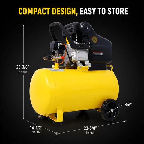 Aceinheu 13 Gallon Oil Lubricated Air Compressor 4 5HP Portable Unit 115 PSI Quiet Operation For Garage DIY Projects Home Improvement Woodworking Workshop And Professional Carpentry Tasks