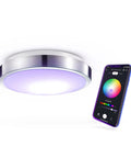 WiFi Smart Track Lighting Kit With Four 28W LED Fixtures, Matte Black, No Hub Required, Voice Activated, RGB and White Light