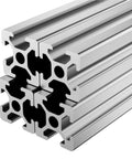 Cool 20X20mm T-Slot Aluminum Extrusion Profile 4pcs Anodized Linear Rail stacked showing cross-section design for 3D printer projects.