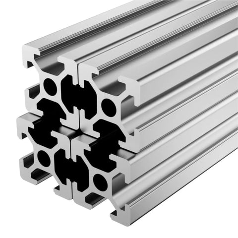 Cool 20X20mm T-Slot Aluminum Extrusion Profile 4pcs Anodized Linear Rail stacked showing cross-section design for 3D printer projects.