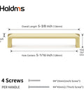 Dimensions of Two Pack Gold Cabinet Handles 5 Inch Center To Center Solid Zinc Alloy Brushed Gold Kitchen Drawer Pulls