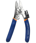 8 In 1 Fiber Optic Stripper Tool For FTTH Telecom Wires All In One Workhorse Cable Stripping Cutter For 2mm By 3mm Regular Fiber And 1.6mm By 2.1mm 5G Fiber Lightweight Durable Pliers, blue handles