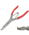 Lock Ring Pliers Set 9 Inch 3 Piece With Straight Right Angle And Thin Bent Curved Tips Made in USA Red Grips Smooth Spring Action