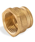 Reducing Coupling 3/4 Inch Female To 1 Inch Female NPT Thread Brass Fitting For Piping Easy Install Tight Seal Durable Brass Construction