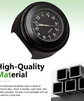 Motorcycle Handlebar Clock Waterproof Anti Vibration Ride Ready Timepiece With Wrench Retro Dial Alloy Case up close