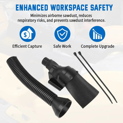 Miter Saw Dust Collection Upgrade Kit For DWS709 DW718 DWS779 DWS780 DWS782 DHS790 with hose and fasteners