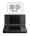 Fix Stuck Buttons Fast 4 Sets Conductive Silicone Directional Keypad Pads Replacement Kit For Nintendo DSi Handhelds Built To Match Stock Layout For Quick Game Console Repair Restores Smooth Press Feel Consistent Controls You Can Play Hard Again, shown with DSi and pads