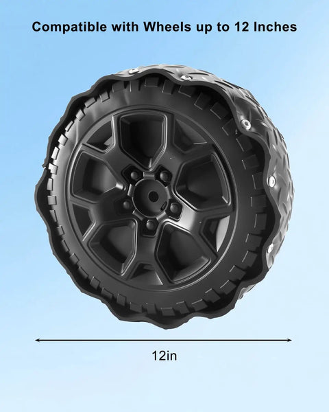 Rubber Tire Upgrade Kit For Power Wheels Ride On Cars, 12-inch tire compatible, real traction, anti slip protection