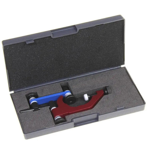 Quill Clamp Uni Holder For Dial Indicator On Bridgeport Mill in protective case, all metal build, nylon washers.
