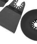 Close-up of Heavy Duty Oscillating Saw Blade Set 20Pcs High Carbon Steel Kit blades for multitool cutting
