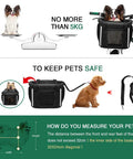 Front Dog Bike Basket For Small Pups Up To 11 Lbs Folding Pet Carrier With Quick Release Mount Safety Tether Illustration