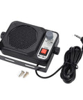 Portable Ham Radio Transceiver With External Speaker, compact ABS unit with noise filter and mute, plug-and-play design