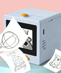 Smart AI Voice Controlled Thermal Sticker Printer With 2.4 Inch HD Display And Portable ABS Construction For Hassle Free Setup printing stickers.