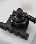 Killer Hella Smooth 12 Volt Pwm Electric Water Pump for car cooling systems on white foam surface.