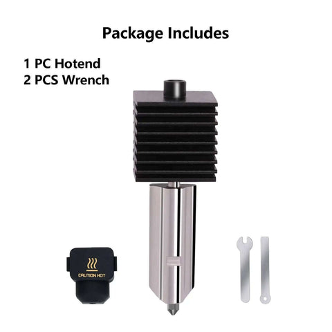 Hotend Upgrade Kit For A1 Mini And A1 3D Printers with 0.2mm Hardened Steel Nozzle, silicone sock, and wrenches