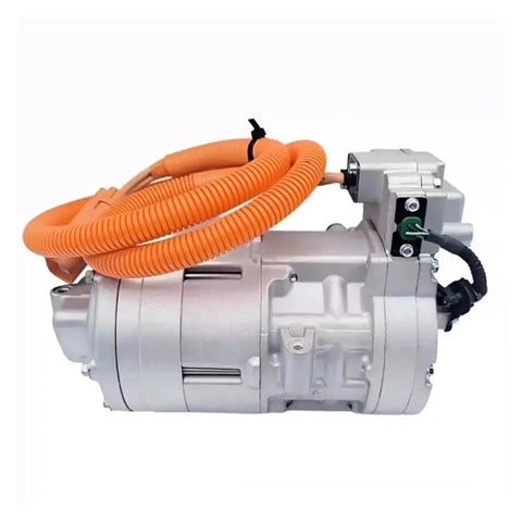 Top Notch Electric HVAC AC Compressor Replacement Pump For Tesla Model 3 And Model Y Rides, 41cc, aluminum body.