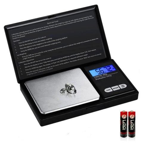 Pocket Size Digital Scale With 200g Capacity And 0.01g Precision Ultra Compact Jewelry And Gram Scale with diamond and batteries