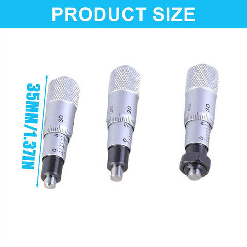 0 To 6.5 Inches Carbon Steel Micrometer Head Workhorse Gauge with flat needle, plain thimble, product size display
