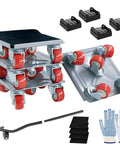 Heavy Duty Furniture Movers Dolly With Wheels complete lifter tool set including wheels, spacers, mats, gloves, and tools.
