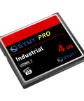 Ready To Roll 4GB Compactflash Memory Card With Blazing Fast UDMA Speeds And Rock Solid Shockproof Build For Vintage Digital Cameras And Demanding Worksite Applications, shown at angle.