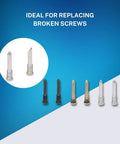 Top Shelf Complete Screw Replacement Kit For iPhone 14 Pro Max Featuring Heavy Duty Pentalobe And Logic Board Bolts In Multiple Finishes displayed