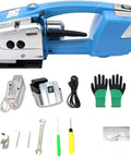 Heavy Duty Automatic Hot Melt Strapping Tool That Knocks Out 13 To 16 Mm Pp And Pet Straps With A Reliable 3000 Mah Battery for sealing with accessories.