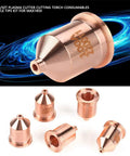 Five Piece Plasma Cutter Nozzle Tips Kit For MAX1650 Pro Grade Copper Construction For Strong Conductivity Durable Torch