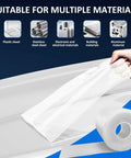 Press Brake Urethane Die Protection Film For No-Mark Bending, Clear milky white coating, hand holding film roll, suitable for multiple materials