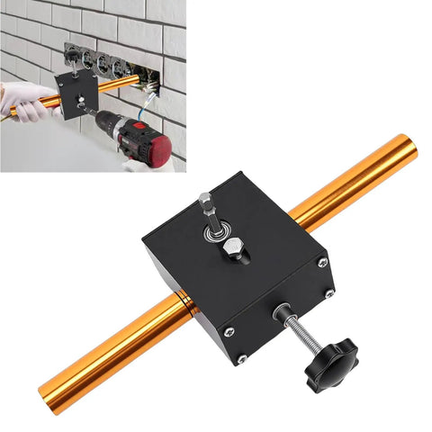 Automatic Wire Threading Tool For Wall Concealed Wiring Electric Wire Puller For 3 To 8mm Cables With 10mm Socket Drill Attachment, black metal and copper rod