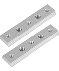 T Slot Miter Track Jig 100mm Aluminum Rail Kit Two Pack With M6 Small Holes And M8 Large Holes For 30 And 45 Degree Woodworking T Track Sliders