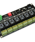 Eight Channel I2C Relay Module For Arduino Raspberry Pi ESP32 And Home Assistant With LED Indicators SPDT Contacts 10A Peak