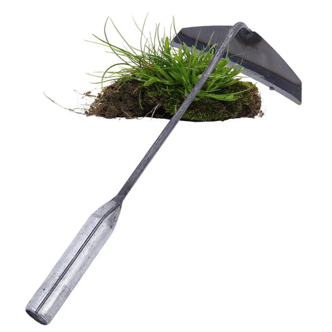 Manual Garden Sickle Weeding Tool Built For Tough Weeds And Grass Cut A Real Workhorse hand-forged steel tool on white background